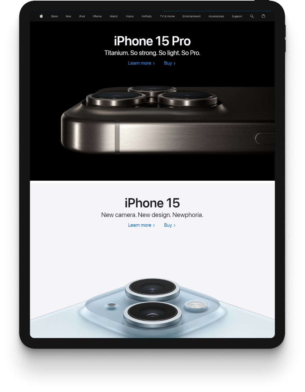 Корпоративный сайт Apple