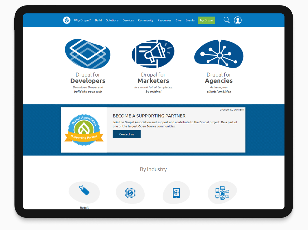 Платформа для создания сайтов Drupal