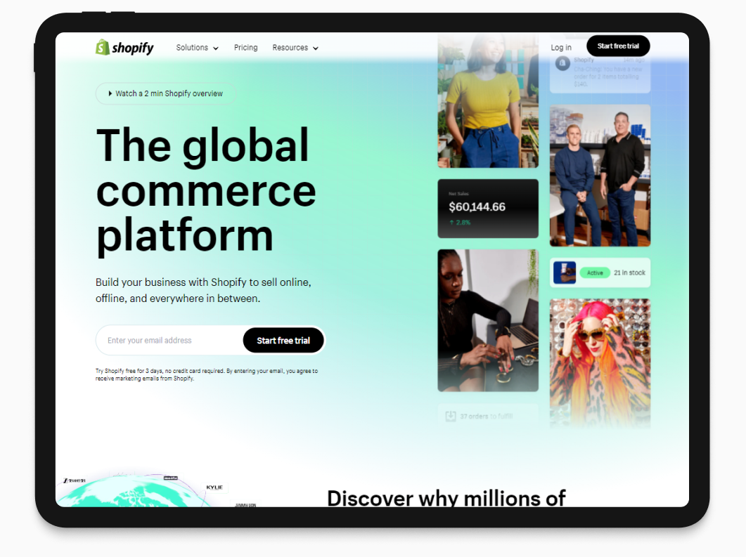 Платформа для создания интернет-магазинов shopify