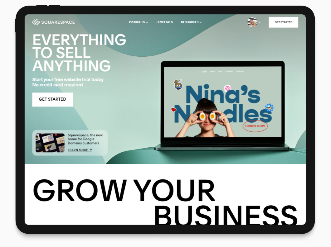 Платформа для создания сайтов Squarespace