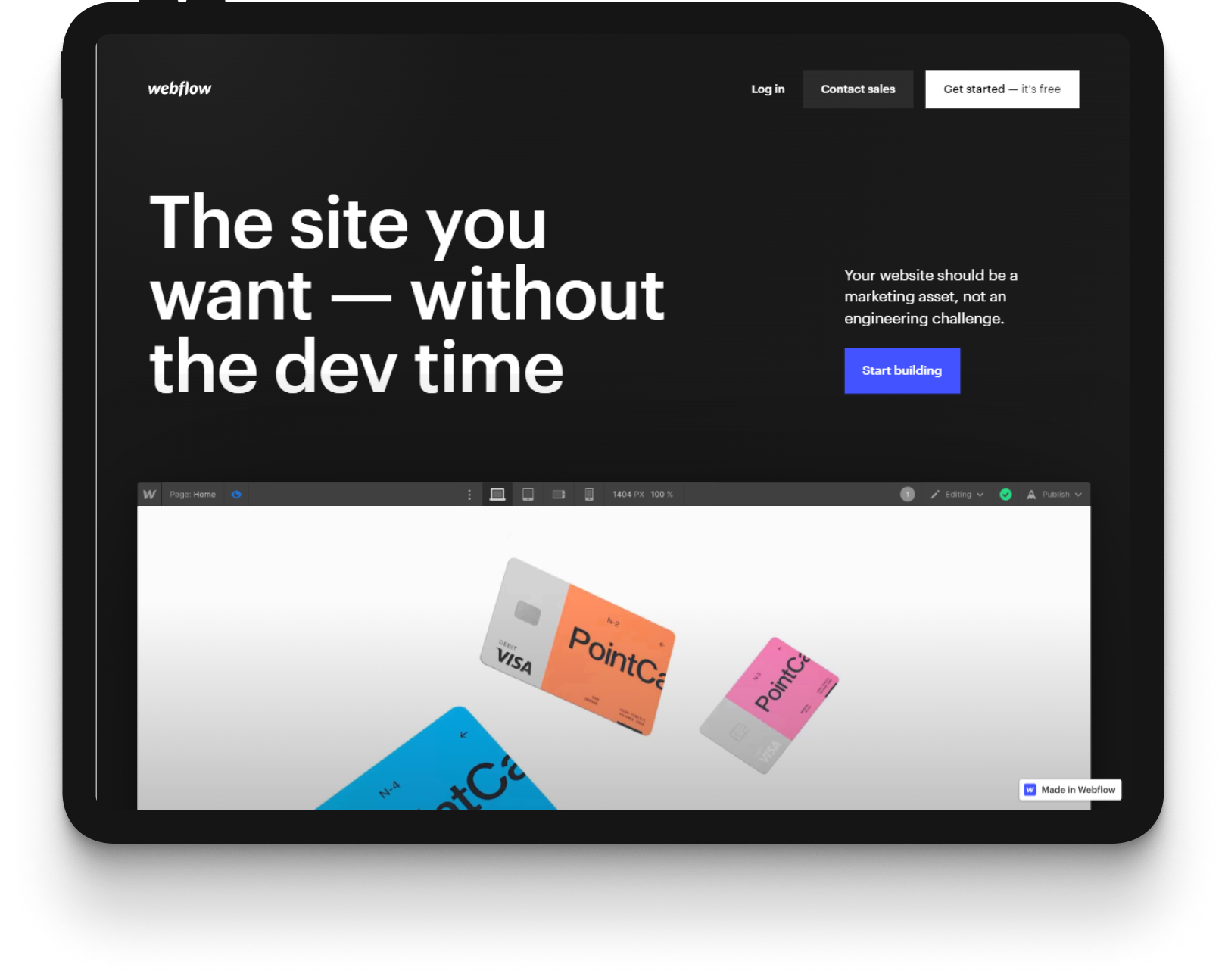 Webflow - сайт для создания сайтов