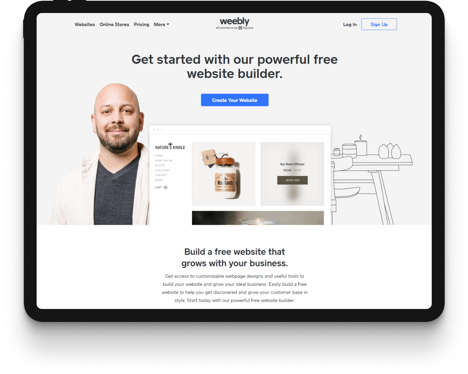 Weebly - сайт для создания сайтов